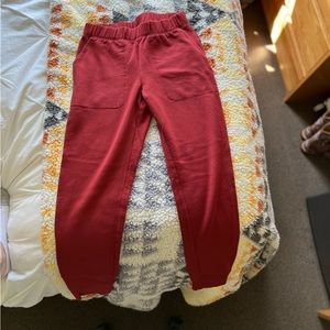 All in motion maroon fleece joggers
